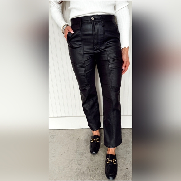 DAZE Straight Up Cargo High Rise Straight Leg Ankle - Picture 2 of 10